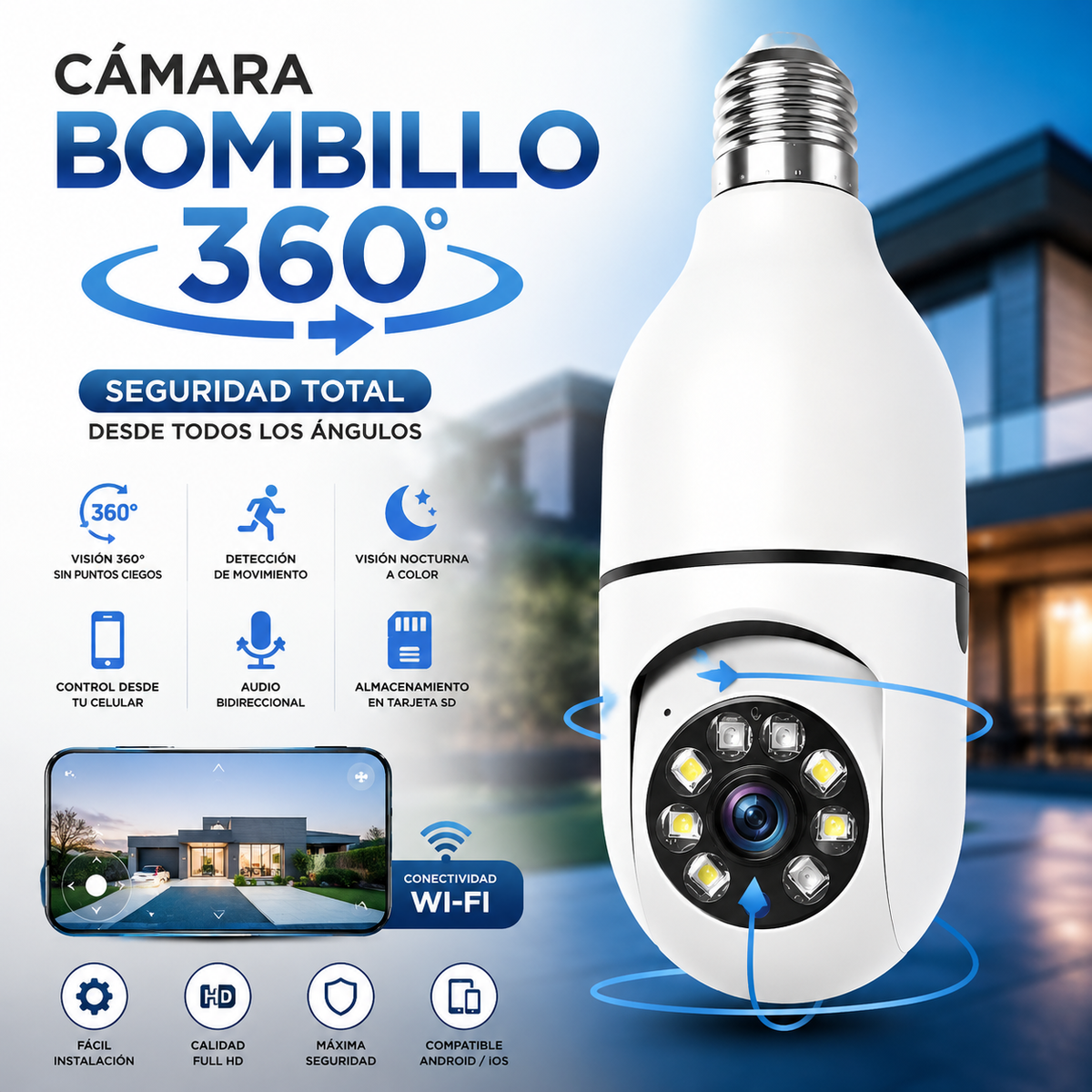 Camara Bombillo 360