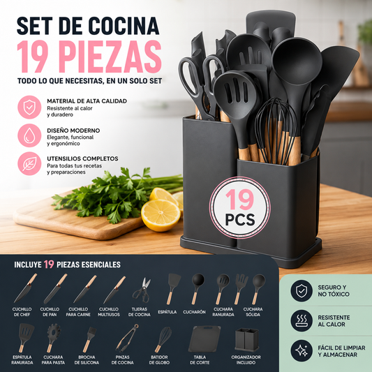 Set de Cocina 19 Piezas